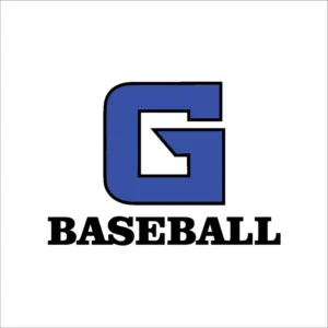 G Baseball Black Sticker