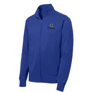 Garner Baseball Left Chest Embroidery Adult Full Zip Hoodie