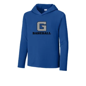Garner Baseball G LOGO Youth Long Sleeve Hooded Tee